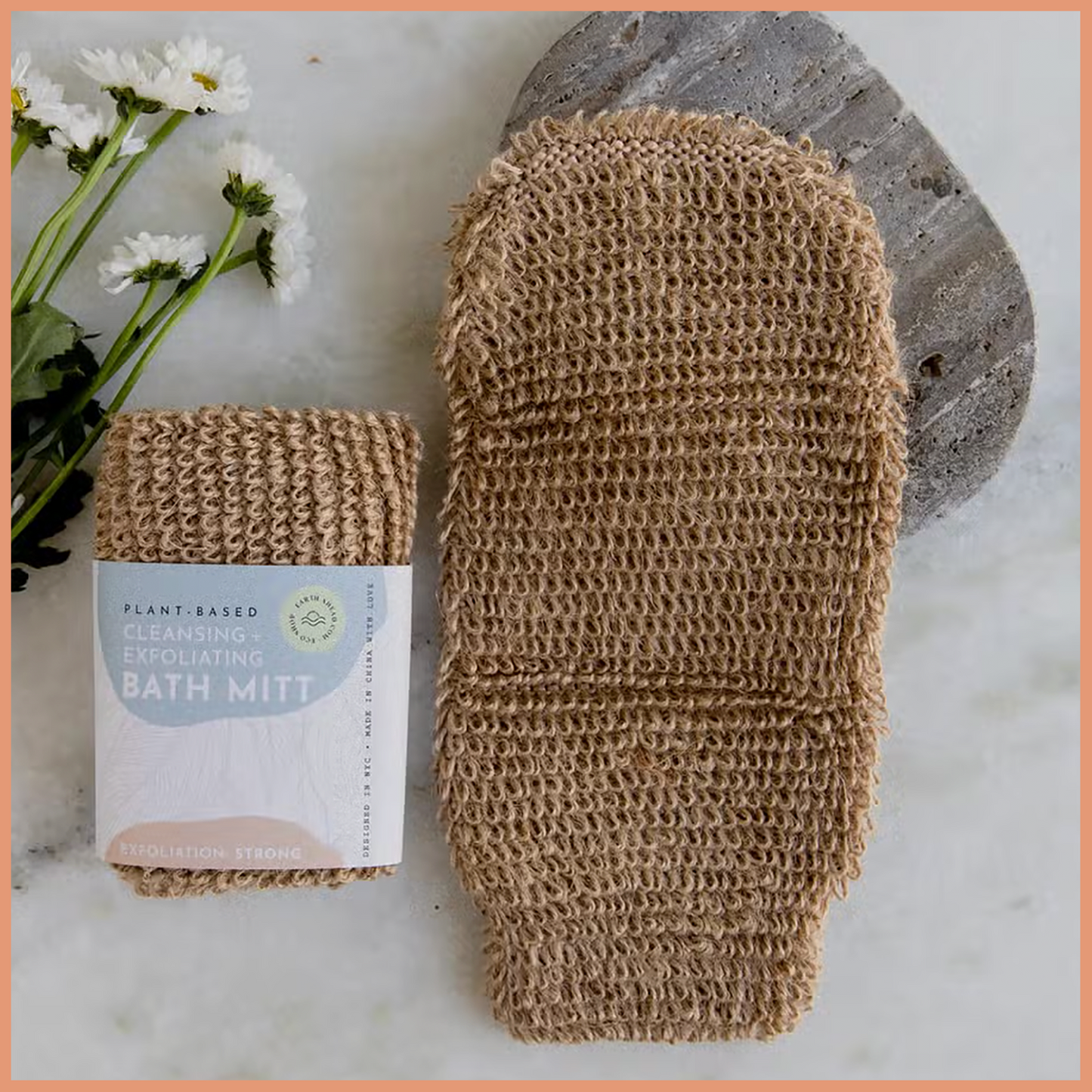 Jute Cleansing & Exfoliating Plant-Based Bath Shower Mitt