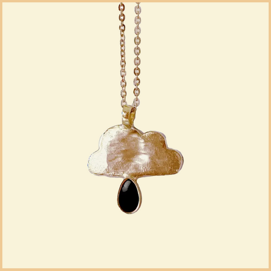 Black Onyx Rainy Day Necklace