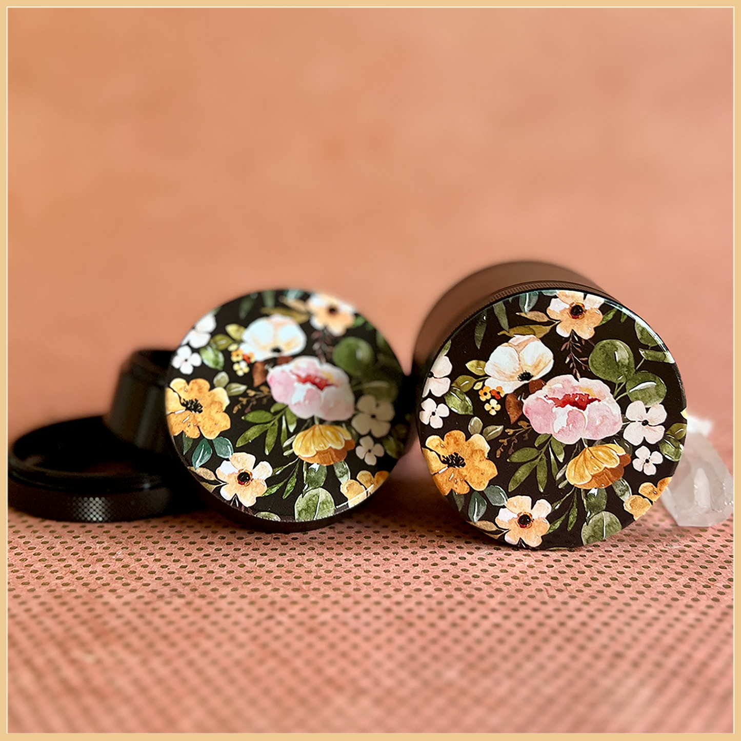 Dark Florals Large 2.5 inch Grinder