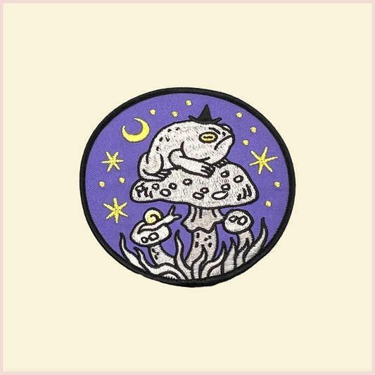 Grumpy Toad Witch - Embroidered Patch