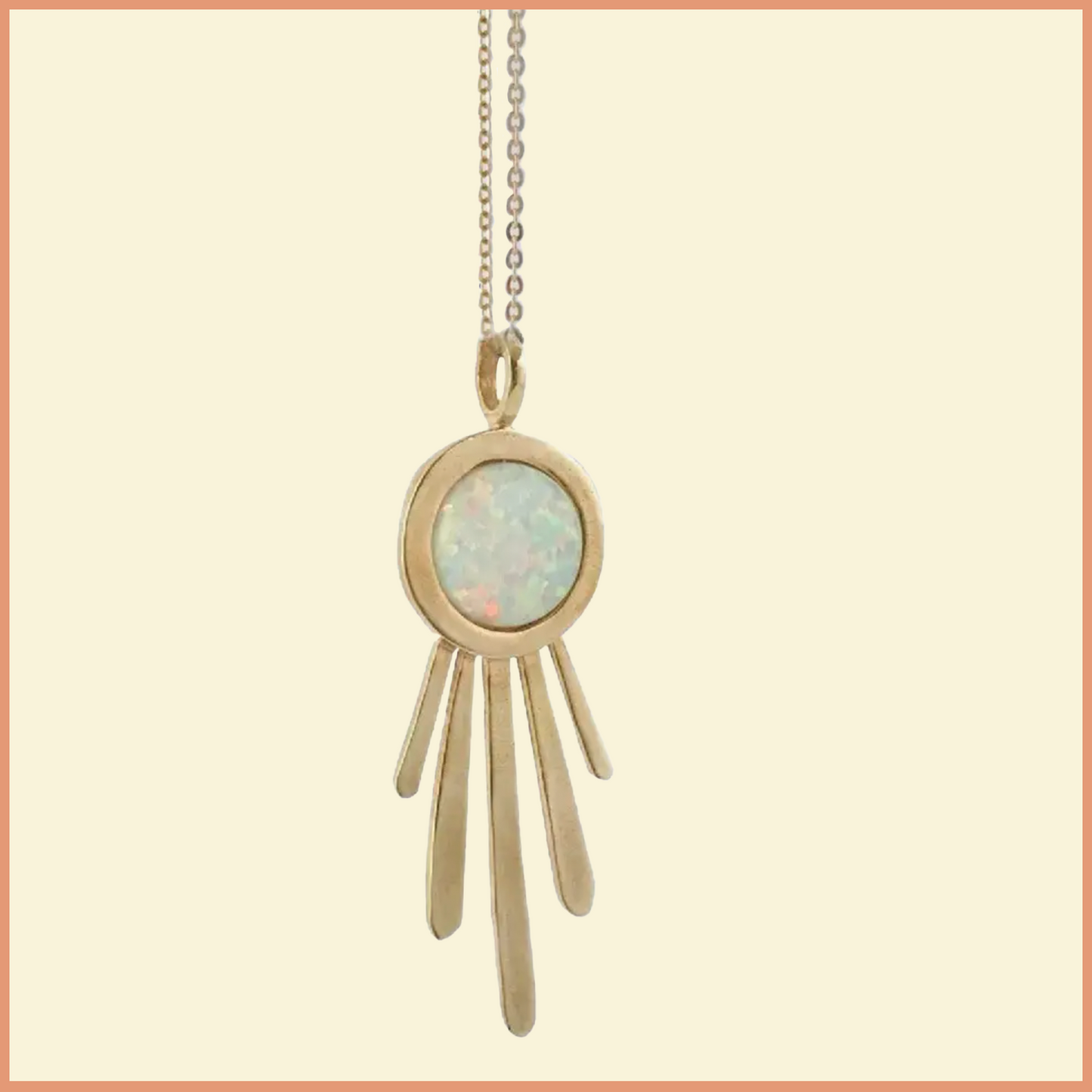 Opal Sunburst Necklace