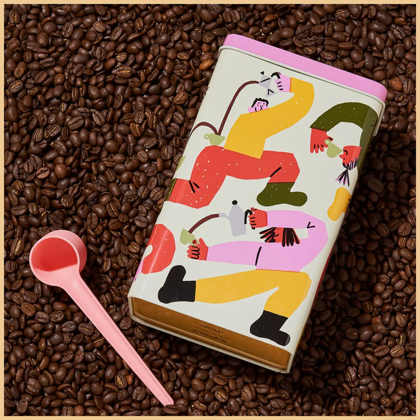 'Coffee Pouring Tricks' Coffee Tin