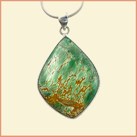 Variscite Sterling Silver Pendant